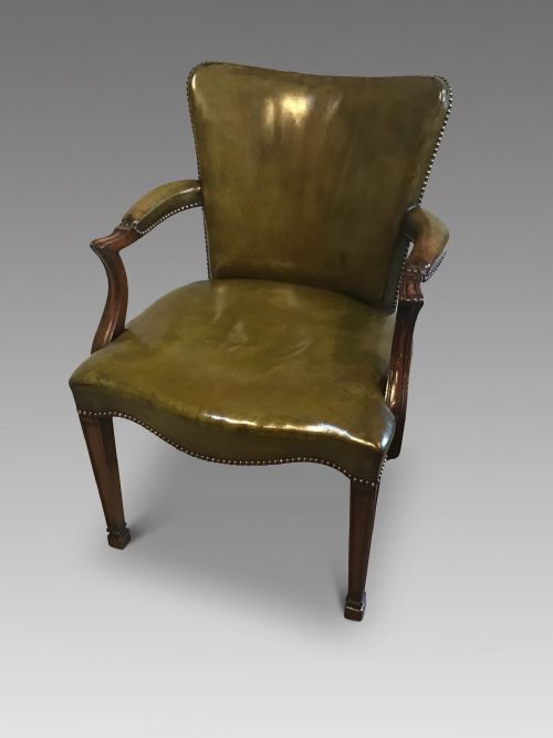 Antique Leather Desk Chair