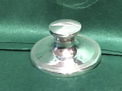 Antique Silver Inkwell