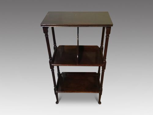 Antique Mahogany Open Bookcase