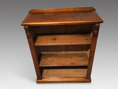 Antique Mahogany Open Bookcase
