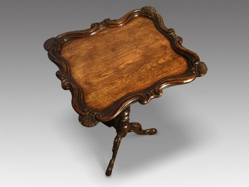 ANTIQUE OAK WINE TABLE - ADDITIONAL PHOTO 5