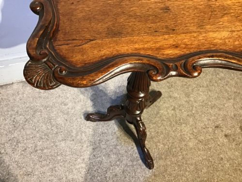 ANTIQUE OAK WINE TABLE - ADDITIONAL PHOTO 4