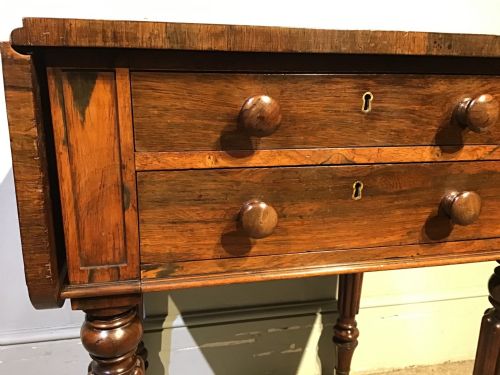 ANTIQUE PEMBROKE WORK TABLE - ADDITIONAL PHOTO 2