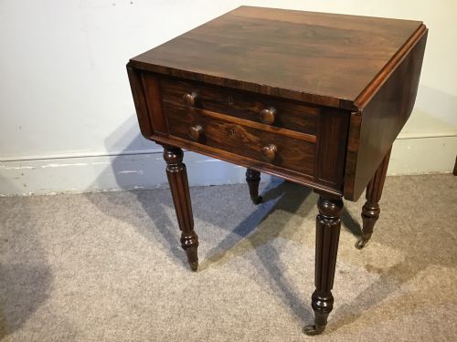 ANTIQUE PEMBROKE WORK TABLE - ADDITIONAL PHOTO 5