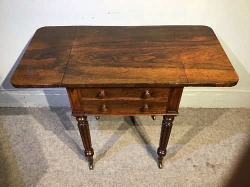 ANTIQUE PEMBROKE WORK TABLE - ADDITIONAL PHOTO 9