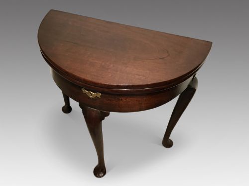 ANTIQUE DEMI LUNE TEA TABLE - ADDITIONAL PHOTO 1