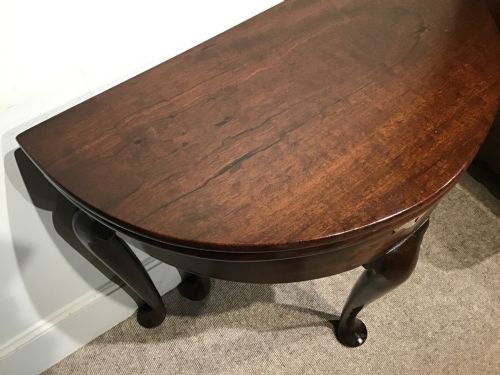 ANTIQUE DEMI LUNE TEA TABLE - ADDITIONAL PHOTO 6