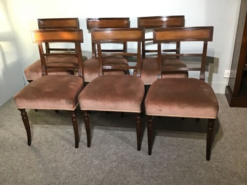 Set of Six Mahogany Dining Chairs