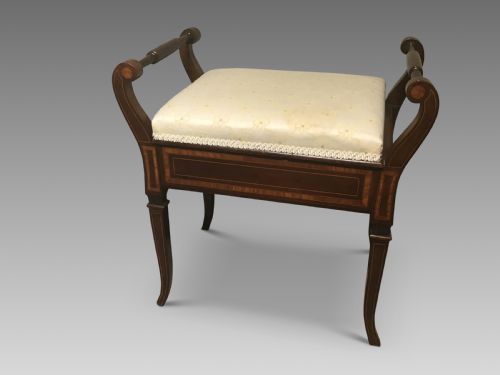 Antique Edwardian Piano Stool