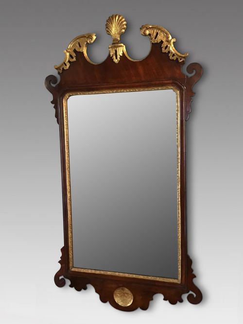 Antique Mahogany Mirror