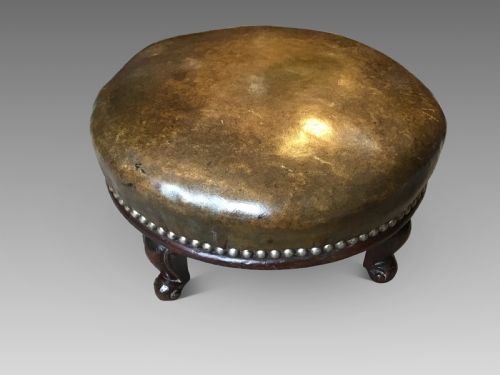 Antique Circular Footstool