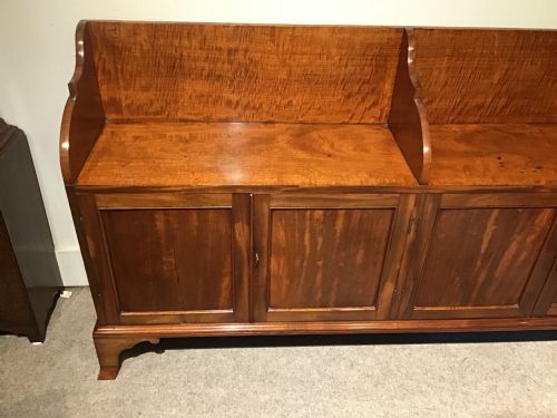 ANTIQUE MAHOGANY SIDE CABINET - ADDITIONAL PHOTO 1