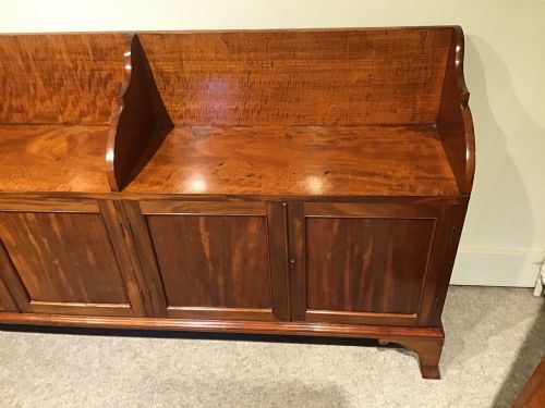ANTIQUE MAHOGANY SIDE CABINET - ADDITIONAL PHOTO 2