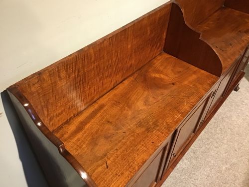 ANTIQUE MAHOGANY SIDE CABINET - ADDITIONAL PHOTO 4