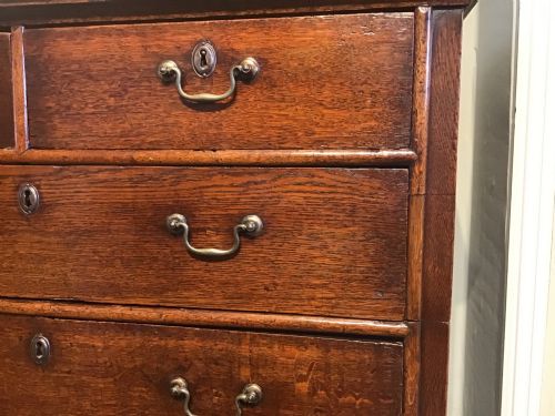 ANTIQUE OAK CHEST OF DRAWERS - ADDITIONAL PHOTO 5