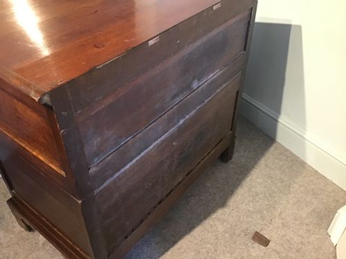 ANTIQUE OAK CHEST OF DRAWERS - ADDITIONAL PHOTO 9