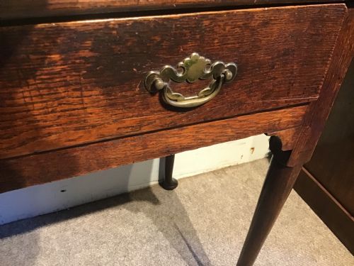 ANTIQUE OAK SIDETABLE - ADDITIONAL PHOTO 4