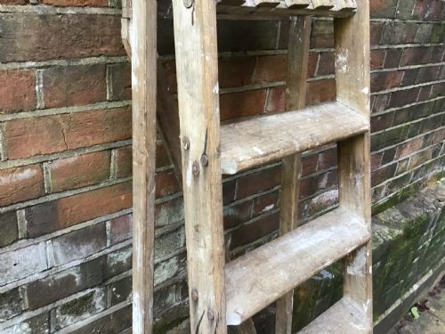 SET OF VINTAGE STEPLADDERS - ADDITIONAL PHOTO 2