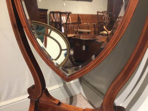 ANTIQUE CHEVAL MIRROR - ADDITIONAL PHOTO 5