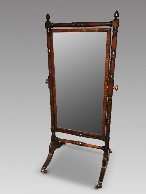Antique Cheval Mirror