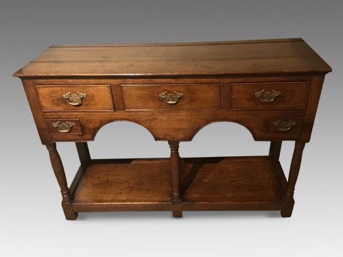 Antique Oak Pot Board Dresser