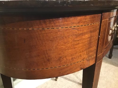 ANTIQUE OVAL WRITING TABLE - ADDITIONAL PHOTO 4