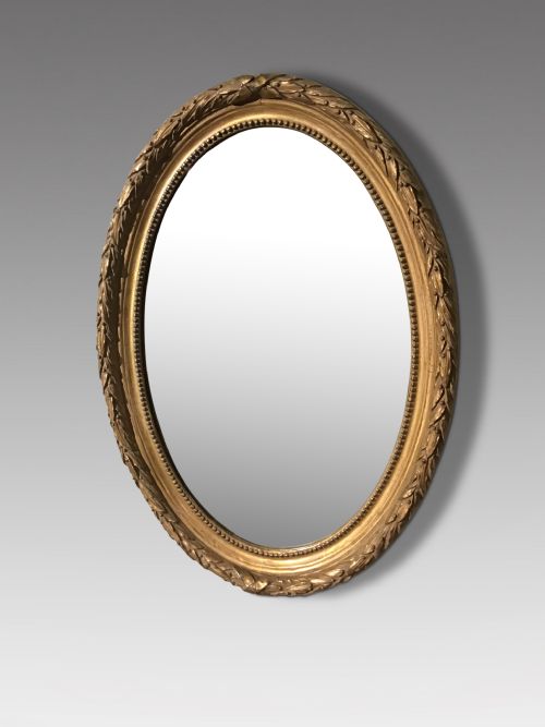 Antique Oval Wall Mirror