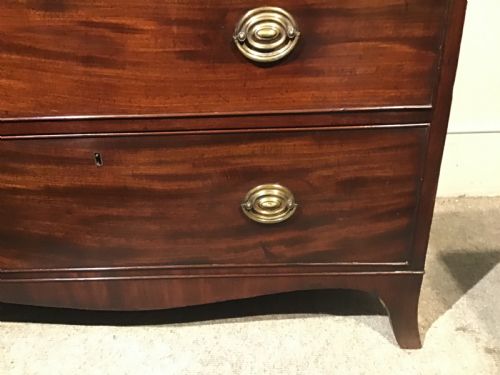 ANTIQUE MAHOGANY CHEST OF DRAWERS - ADDITIONAL PHOTO 2