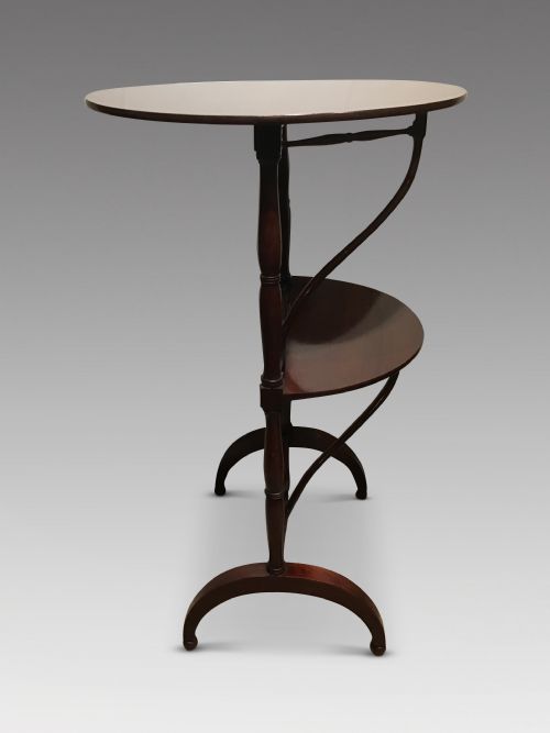 ANTIQUE MAHOGANY FOLDING TABLE - ADDITIONAL PHOTO 1