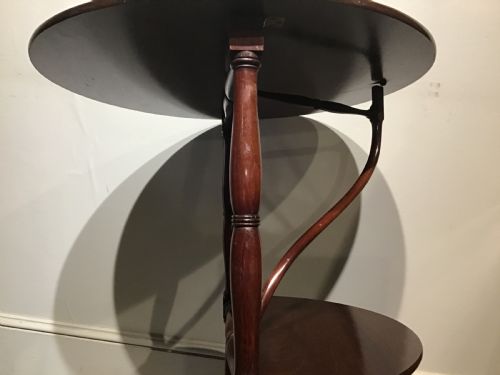 ANTIQUE MAHOGANY FOLDING TABLE - ADDITIONAL PHOTO 7