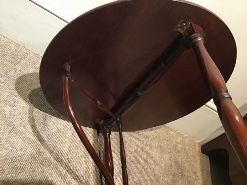 ANTIQUE MAHOGANY FOLDING TABLE - ADDITIONAL PHOTO 11
