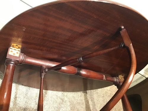 ANTIQUE MAHOGANY FOLDING TABLE - ADDITIONAL PHOTO 13