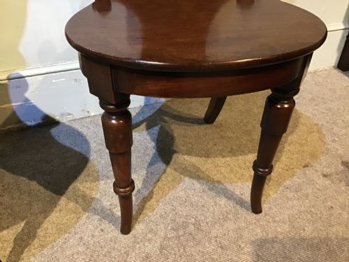 PAIR OF ANTIQUE MAHOGANY HALL CHAIRS - ADDITIONAL PHOTO 7