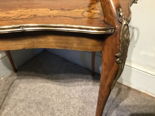 ANTIQUE MARQUETRY ETAGERE - ADDITIONAL PHOTO 3