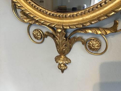 ANTIQUE GILT FRAMED MIRROR - ADDITIONAL PHOTO 1