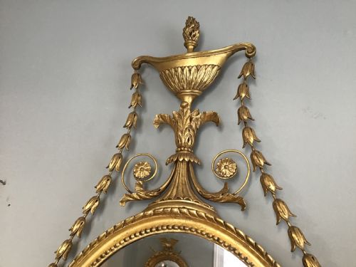 ANTIQUE GILT FRAMED MIRROR - ADDITIONAL PHOTO 3