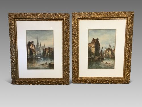 Pair of Antique Watercolours