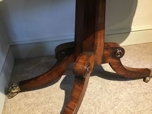 REGENCY ROSEWOOD CARD TABLE - ADDITIONAL PHOTO 3
