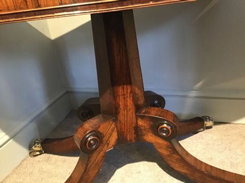 REGENCY ROSEWOOD CARD TABLE - ADDITIONAL PHOTO 4
