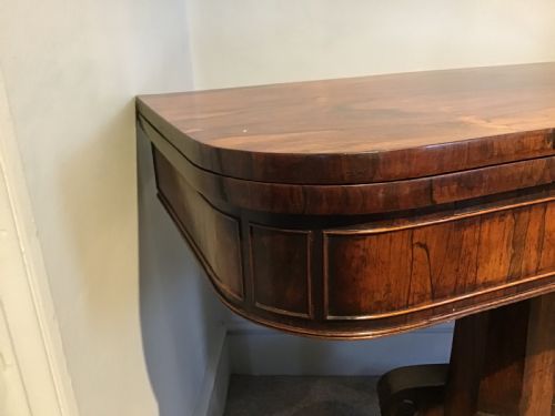 REGENCY ROSEWOOD CARD TABLE - ADDITIONAL PHOTO 5