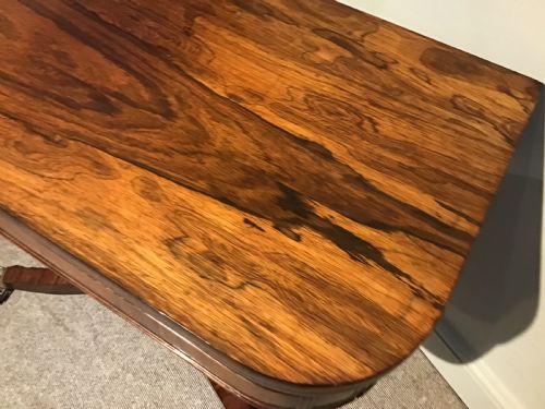REGENCY ROSEWOOD CARD TABLE - ADDITIONAL PHOTO 6