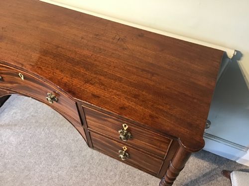 ANTIQUE MAHOGANY HALL TABLE - ADDITIONAL PHOTO 3