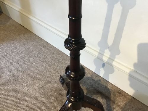ANTIQUE MAHOGANY TORCHERE - ADDITIONAL PHOTO 5