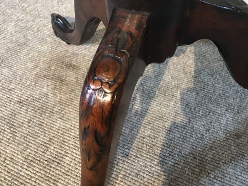 ANTIQUE MAHOGANY TORCHERE - ADDITIONAL PHOTO 6