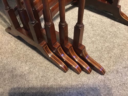 ANTIQUE MAHOGANY NEST OF FOUR TABLES - ADDITIONAL PHOTO 5