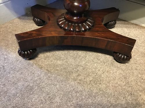 ANTIQUE ROSEWOOD CARD TABLE - ADDITIONAL PHOTO 2