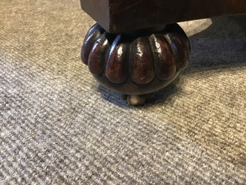 ANTIQUE ROSEWOOD CARD TABLE - ADDITIONAL PHOTO 5