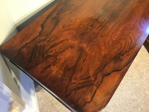 ANTIQUE ROSEWOOD CARD TABLE - ADDITIONAL PHOTO 6