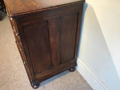 ANTIQUE OAK CHEST OF DRAWERS - ADDITIONAL PHOTO 3