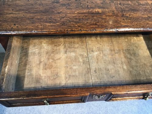 ANTIQUE OAK CHEST OF DRAWERS - ADDITIONAL PHOTO 7